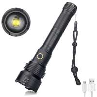 High Power Flashlight Rechargeable Flashlight Super Powerful Torch Tactical USB Flashlight