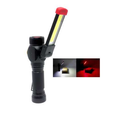 Magnet Flashlight Portable Hands-free COB LED Work Light with Adjusting Stand  and Magnet Work Lamp