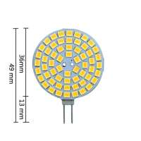 60SMD 2835 4W Powerful Disc LED Lamp G4 Dome Light for Boat and RV