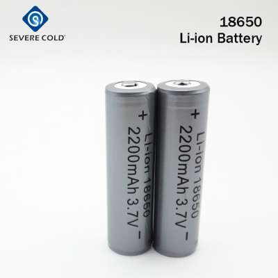 Hot Sale High Quality 3.7V 2200MAH 18650 Battery Lithium Rechargeable Protected 18650 Battery