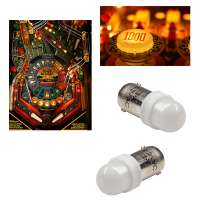 PA LED Pinball Bulb 2 SMD 2835 Ba9s #44 #47 T4W 1445 wedge no flicker 6v AC/DC