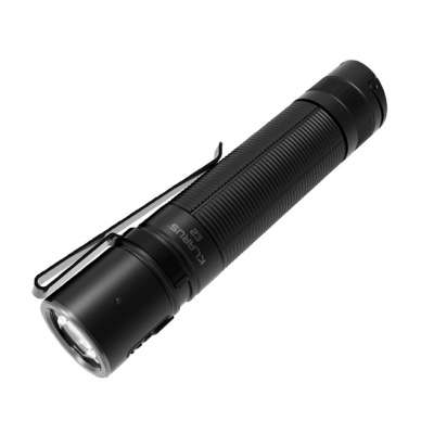 KLARUS E2 LED Flashlight Original XHP35 HI 1600 lumen Rechargeable Tactical Flashlight with 18650 Battery for Camping Hiking